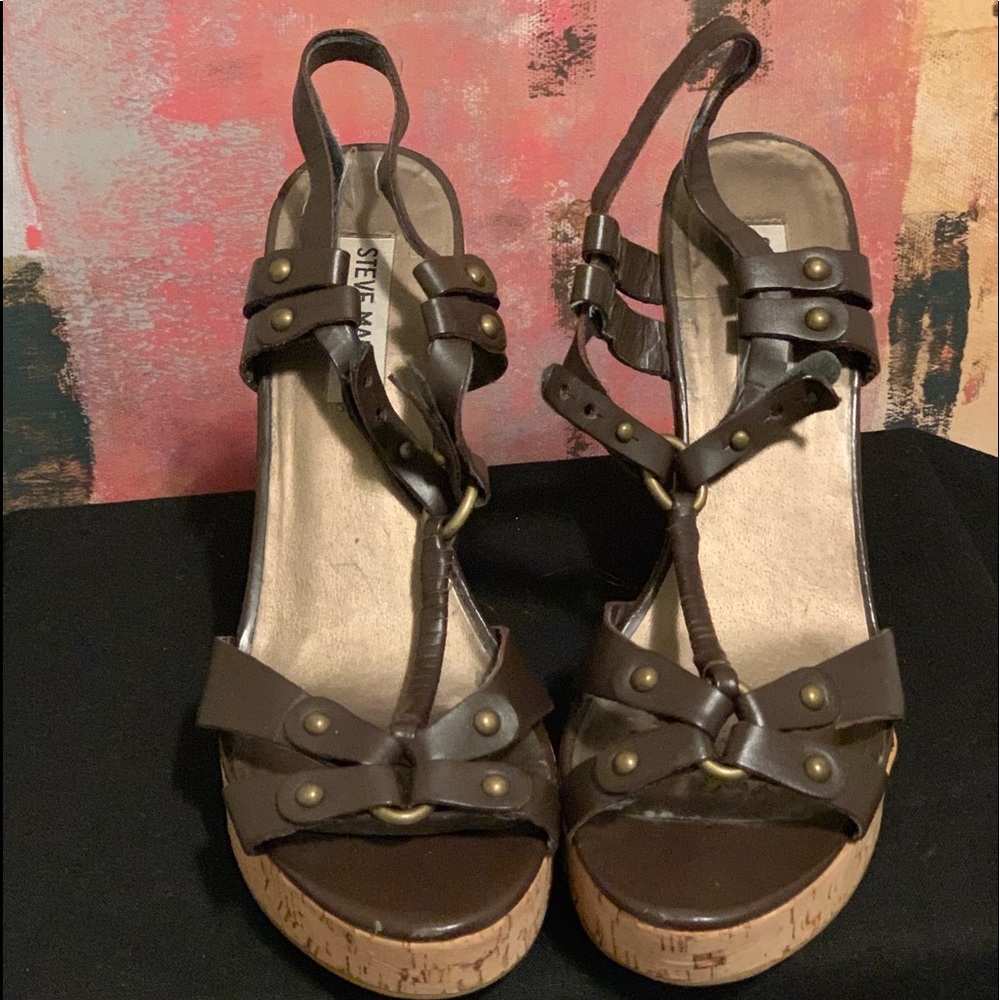 Steve Madden T-strap Wedge Sandal